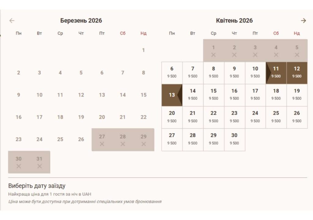 Сучасний цифровий сервіс «Лісотелю»: бронювання будиночка онлайн на весну 2026 року через офіційний сайт.